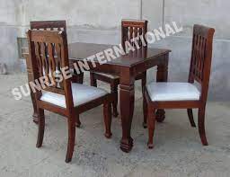 Made from solid acacia wood it has a sandblasted antique natural finish that allows the wood's natural grain color variation to shine through. Dining Table Set Buy Wooden Dining Table Set Online In Best Designs Furniture Online Buy Wooden Furniture For Every Home Sunrise International