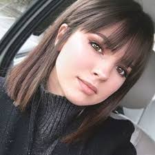 Cute Medium Length Straight Hair With Bangs In 2020 Medium Length Hair With Bangs Long Hair With Bangs And Layers Medium Haircuts With Bangs