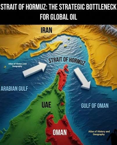 The Strait of Hormuz… the artery of a world that never sleeps! 🌍⚓ Have you  ever imagined that just 33 kilometers of water can influence the price of  fuel in your car,