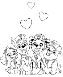 Ryder, chase, rubble, marshall und andere helden. Paw Patrol Ausmalbilder 100 Malvorlagen Zum Ausdrucken