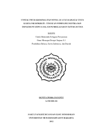 Poé ayeuna kuring miang ka bandung, imah bapa téh kuring putuskeun di kontrakeun baé ka si umri. Novel Patepung Di Bandung Karangan Taufik Faturohman Tilikan Psikologi Sastra