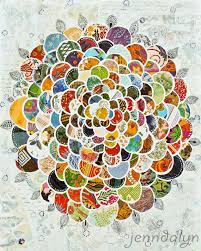 Flower Power Fine Art Print Mixed Media Collage Art Flower Painting Bohemian Art Wallpaper Art Giclee P Collage Art Mixed Media Flower Art Bohemian Art