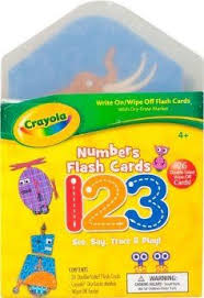 Crayola Numbers Flash Cards With Wipe Off Eraser And Crayola Dry Erase Marker Crayola Piggy Toes Press Piggy Toes Press 9781 Flashcards Dry Erase Cards