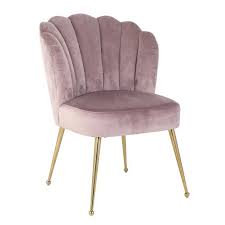 Richmond Chair Pippa Pink Velvet Gold Esszimmerstuhl Sessel Moderne Stuhle