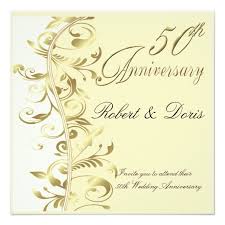 Golden 50th Wedding Anniversary Invitation Gold Zazzle Com In 2020 Wedding Anniversary Invitations 50th Wedding Anniversary Invitations Anniversary Invitations