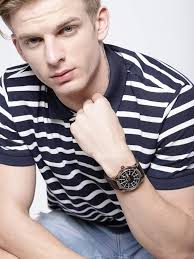 Daniel Klein एनालॉग ब्राउन डायल पुरुषों के लिए घड़ी