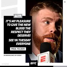 Back in the booth already 🎙 It's impossible to keep Paul Felder down. #DWCS
