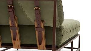 Open / close face cavity with arm slots, pillow and adjustable chair back allows for comfortable treat yourself to this versatile chaise lounge. Military Canvas Marbled Rust Chaise Lounge By Stephen Kenn Steelcase