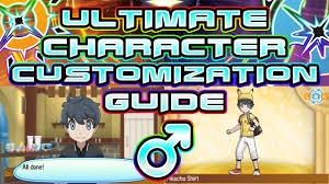 Ultimate Trainer Customization Guide For Pokemon Ultra Sun And Moon Male Youtube