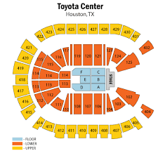 Toyota Center Houston Tickets Schedule Seating Chart