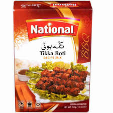 To begin, make the gram flour roux by warming the flour with 20ml of the oil in a saucepan over a gentle heat. Buy National Tikka Boti Recipe Mix 44g
