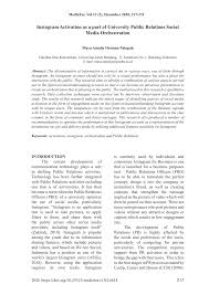 See full list on freqnesia.com Pdf Instagram Activation As A Part Of University Public Relations Social Media Orchestration