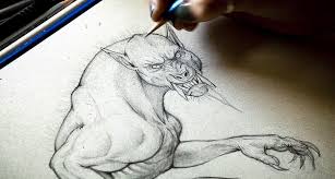 Drawing werewolf resources are for free download on yawd. How To Draw A Werewolf Monster Drawing Techniques With Monster Sculptor Creature Designer Jessie Fohrman Stan Winston School Of Character Arts