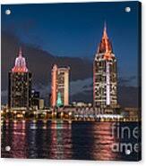 Mobile Alabama Skyline Canvas Print