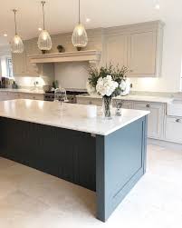 White and navy kitchen features white shaker cabinets paired with. 25 Blue And Grey Kitchen Designs That Inspire Digsdigs