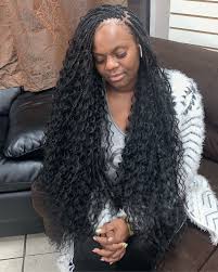 How to do braid short hair. Queen Bee Hair Salon On Instagram Must Provide 6 Packs Of Freetressdeeptwist Bohemianindividuals Bohemi Hair Styles Braided Hairstyles Curly Hair Styles