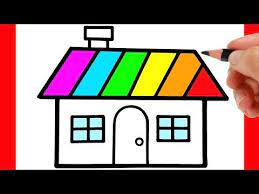 How To Draw A House Easy Step By Step - Youtube Step By Step Drawing Drawings Drawing For Kids
