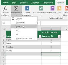 Überall wo gearbeitet wird, muss in d. Verfahren Zum Zahlen Von Werten In Einem Arbeitsblatt Office Support