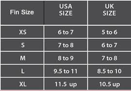 Dive Boot Size Chart Buurtsite Net