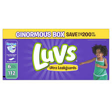 Luvs Ultra Leakguards Disposable Baby Diapers Size 6 112 Count Packaging May Vary