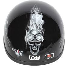 Biker Skull Original Half Helmet 646927