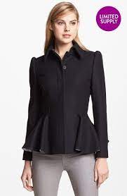 Ted Baker London Wool Blend Peplum Coat Available At Nordstrom Peplum Coat Unique Jackets Ted Baker Jacket