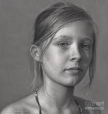 The process of drawing started off with normal outlines. 40 Beautiful And Realistic Portrait Drawings For Your Inspiration