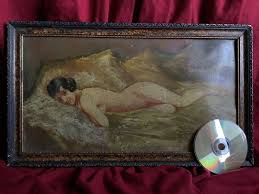 Star Wars Relic Nude Princess Leia Carrie Fisher 1920 Antique Oil Painting  Girl | eBay