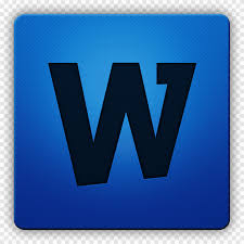 clean hd icon ii ms word blue and black w logo png pngegg clean hd icon ii ms word blue and