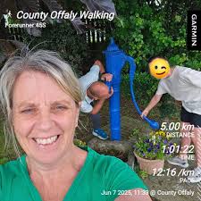 5km Walk this lovely Sat Morn. It's Thirsty Work, this Walking lark!  #garmin #beatyesterday