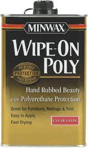 Protects and adds beauty to interior wood surfaces including woodwork, furniture, doors and cabinets. Minwax 60910 Wipe On Poly Polyurethane Finish Clear Satin Quart By Minwax Amazon De Garten