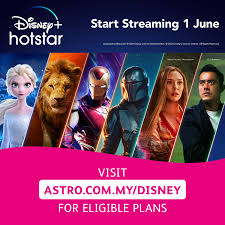 Disney+ hotstar will also be available for astro customers come 1st june too. Ebeqcfurspul8m