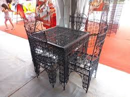 Meubles De Patio En Fer Forge Chaises De Table De Jardin En Fer Forge Marocain 6 Chaises En Fer Forge Table De Patio En Fer Forge Et Chaises In 2020