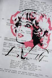 These Punk Rock Portraits Are Printed Over A Page Of One Of The Original Shooting Script Pages Of Grease The Movie Sol Pink Ladies Grease Movie Grease Musical