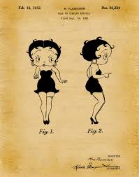 Patent 1932 Betty Boop Designed by Max Fleischer Poster Print Wall Art  Paramount Pictures 1930s Animated Cartoon Character - Etsy