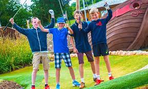 The interesting and challenging holes average 158 yards and can vary from 100 yards to 207 yards. Adventure Golf Child 2 50 Or Adult 4 Ramsdale Park Golf Centre Groupon