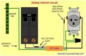 Volts, amps, watts, fuse sizing, wire gauge, ac/dc, solar power and more! Wiring Diagram 20 Amp 240 Volt Circuit Electrical Wiring Home Electrical Wiring Electricity