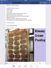 Romany Cream Poeding Cream Desserts Recipes Sweet Treats Desserts Crunchie Recipes