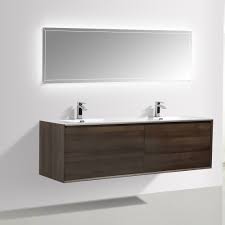 Bathroom sink drain parts (1). Wall Hung Bathroom Furniture Set Freya 1900 Wood Effect Double Basin And Led Drawer Lights