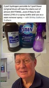 2 Part Hydrogen Peroxide To 1 Part Dawn Will Take The Stains Out of  Anything.
