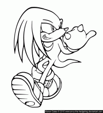He is super strong, and can use the spiked knuckles on his hands, to dig and climb walls. 10 Pics Of Sonic Knuckles Coloring Pages Knuckles Coloring Pages Coloring Home