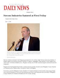 Wegman (Econ '93) of Stevens Industries honored by Chamber of Commerce