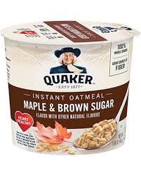 About 5% of these are cereal, 0% are other food & beverage. Instant Oatmeal Cups Maple Brown Sugar Quaker Oats