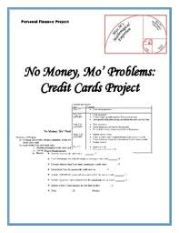 If your payment is by mail, you will receive a debit card or a check. No Money Mo Problems Credit Card Project By Miss M S Mathemagical Emporium