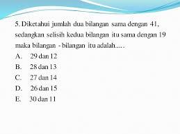 A + 2b = 7 ⇒ a = 2 dan b = 2,5 a + 4b = 12 s6 = 6 2 (2.2 + 5.2,5) = 49,5 tahun 24. Persamaan Dan Pertidaksamaan Ppt Download
