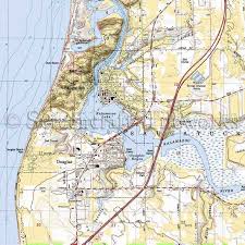 Michigan Kalamazoo Lake Saugatuck Douglas Beach Nautical Chart Decor