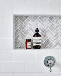 Everyone Has A Budget When They Are Renovating But Sometimes The Finishes We Want To Use Don T Always Fi Tile Shower Niche Shower Niche Bathroom Remodel Master