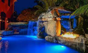 this mediterranean backyard resort and custom pool is one of our most polished projects to date backyard resort custom pools backyard pool designs