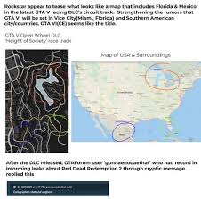 The latest report has rockstar mapping the whole us for gta 6, and while this might be a rumor, it's not too far out of reality. Gta Online Race Seems To Point To Vice City For Gta 6 Vg247