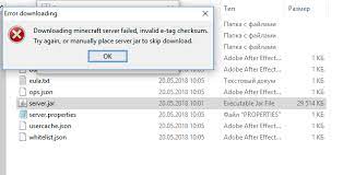 So i then searched via google and found mcnostalgia and mvc (minecraft version changer) but it only had v1.6.2 and below. Downloading Minecraft Server Failed Invalid E Tag Cheksum Try Again Or Manually Place Server Jar To Skip Download Support Bug Reports Forge Forums